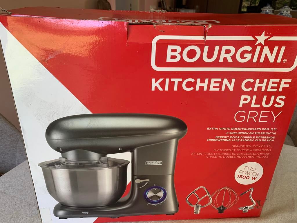 Bourgini keukenchef, Ophalen, Nieuw, Metaal, Grijs