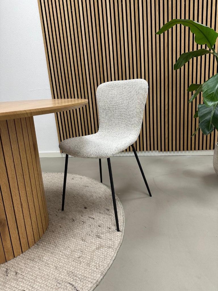 Kick Vigo eetkamerstoel Creme - Set van 6 - Nieuw in doos, Kick, Wit, Nieuw, Ophalen of Verzenden