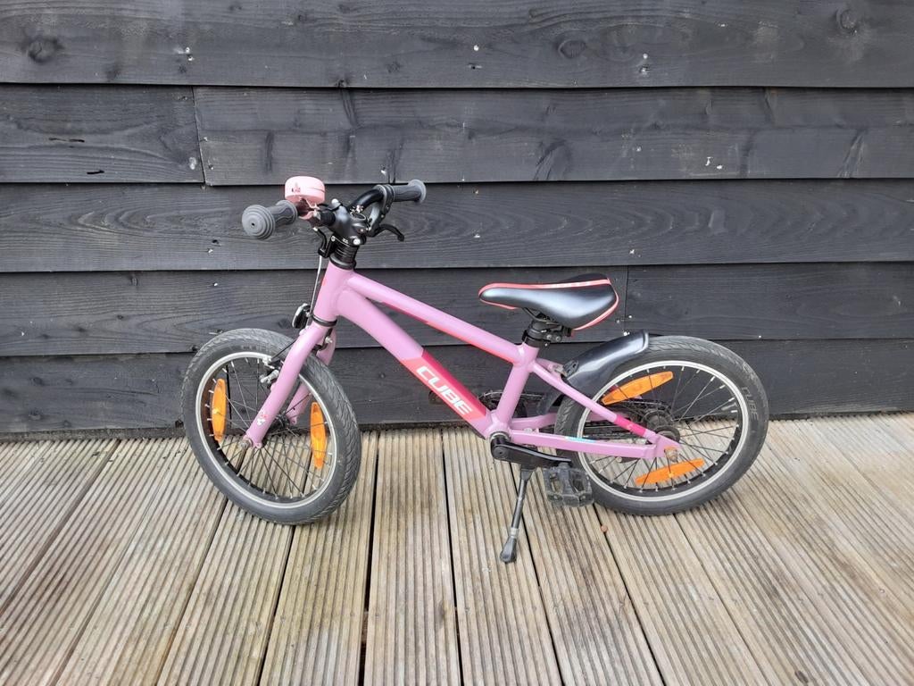 Cube mountainbike 16 inch cubie 160 roze paars fiets, Ophalen, Gebruikt, 16 tot 20 inch, Cube