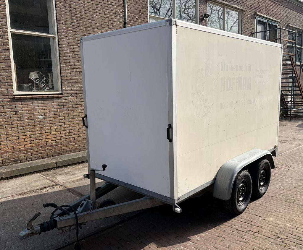 Gesloten aanhanger 300x150x180 2000kg geremd tandemasser, Ophalen, Zo goed als nieuw