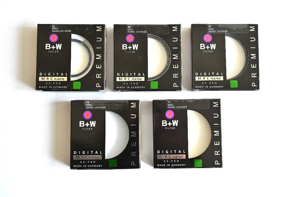 B+W digital MRC UV filters # Nieuw in box # per stuk VANAF:, Ophalen of Verzenden, Nieuw, UV-filter