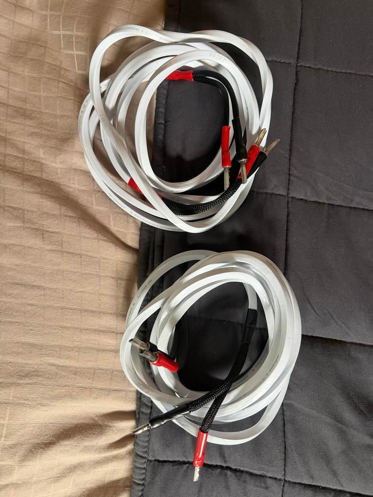 Audioquest Q2 Luidsprekerkabel - Wit - 3 meter -, Ophalen of Verzenden, Zo goed als nieuw, 2 tot 5 meter, Luidsprekerkabel