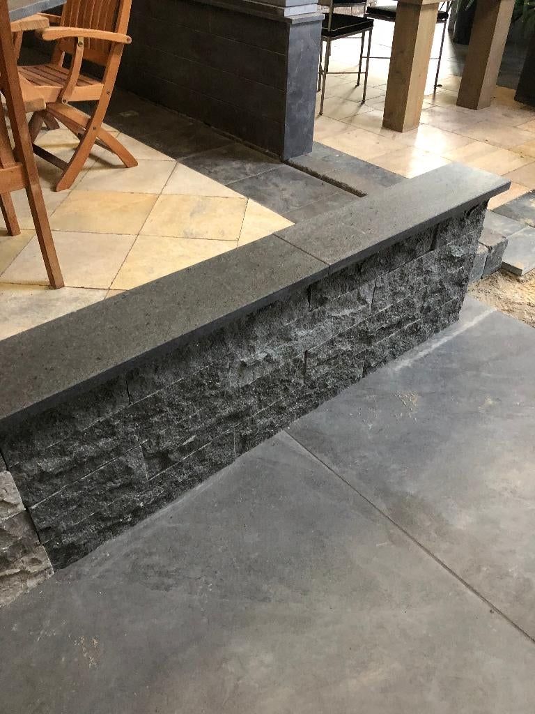 vijverranden muurafdekkers afdekplaten kleurvast basalt, Ophalen of Verzenden, Nieuw