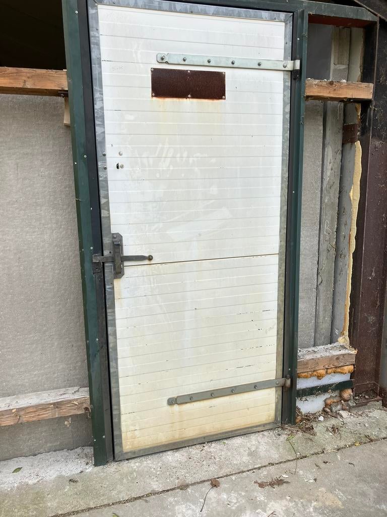 Loopdeur met kozijn, Ophalen of Verzenden, Zo goed als nieuw, Buitendeur, 215 cm of meer