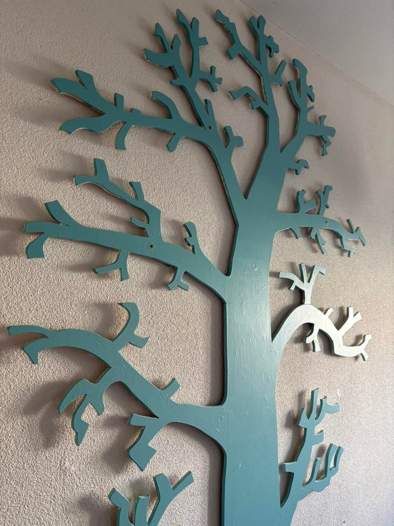 Boom decoratie hout kinderkamer 2 stuks, Ophalen, Gebruikt, Wanddecoratie