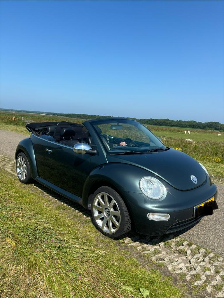 Volkswagen Beetle (Kever) 1Y 2003 Groen, Auto's, Stoelverwarming, 4 cilinders, 4 stoelen, Leder