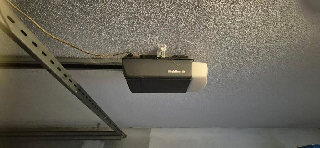 Garagedeur met elektrische opener Highline 10, Ophalen, Gebruikt, Garagedeur, 120 cm of meer