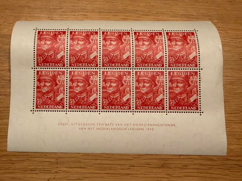 Postzegel Voorzieningsfonds Nederlandsche legioen (BPM)-1942, Postzegels en Munten, Postzegels | Nederland, Ophalen of Verzenden