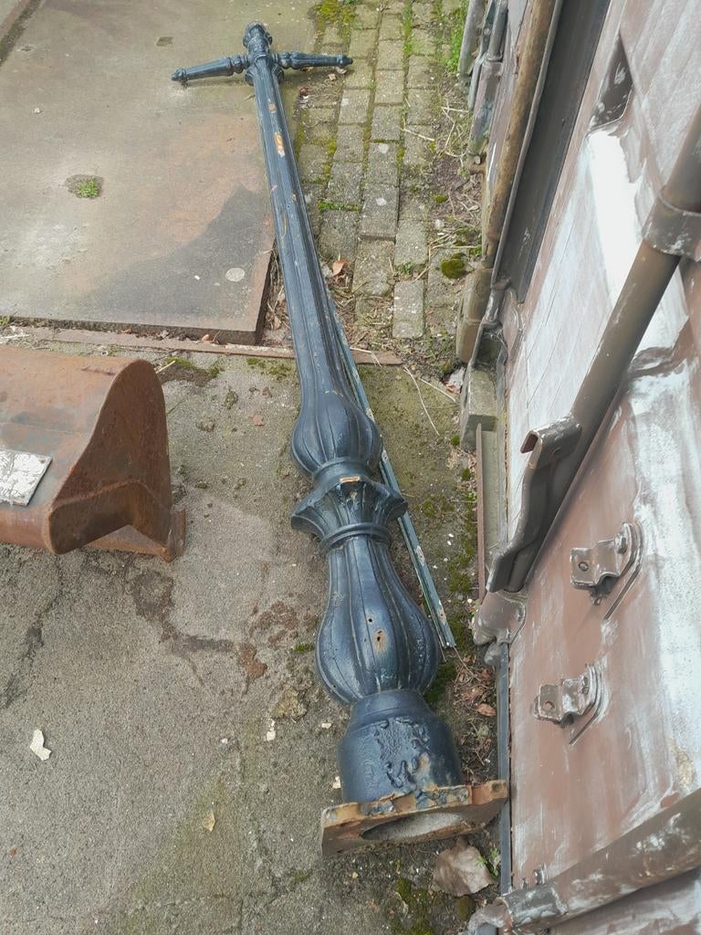 Koperen lamp., Ophalen