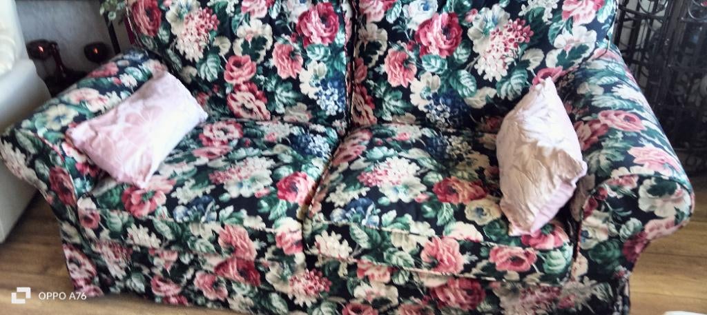 2zitsbank, Ophalen, Minder dan 75 cm, Tweepersoons, Zo goed als nieuw