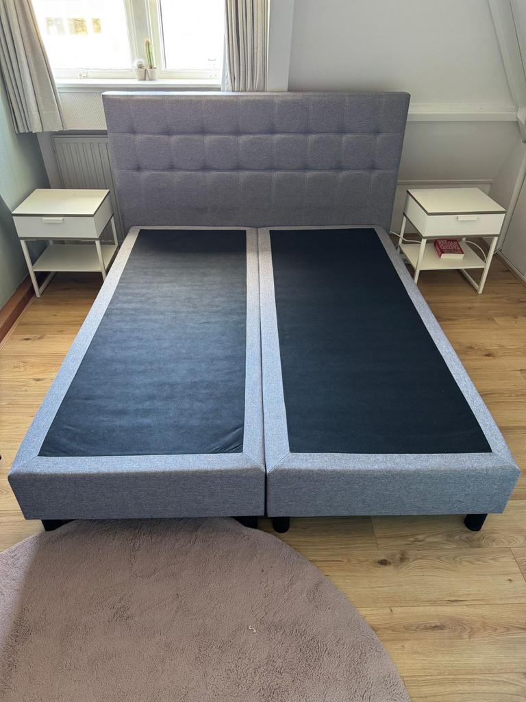 Boxspring 160x200 cm - Zo goed als nieuw, Huis en Inrichting, Slaapkamer | Boxsprings, Ophalen, Tweepersoons, Zo goed als nieuw