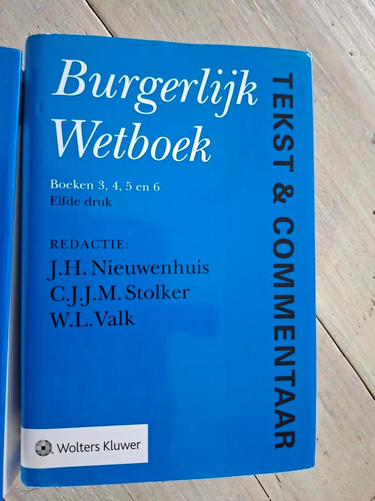 2 exclusieve Burgerlijke Wetboeken - Tekst & Commentaar, Boeken, Studieboeken en Cursussen, Ophalen, J.H. Nieuwenhuis, C.J.J.M. Stolker, W.L. Valk, J.H.B. Krans