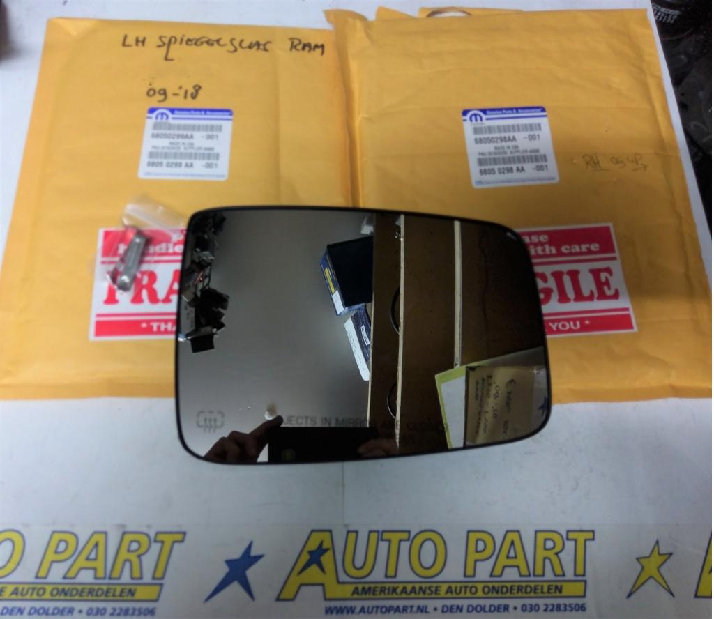 Dodge Ram pickup spiegelglas 2009-2016, Auto-onderdelen, Spiegels, Amerikaanse onderdelen, Dodge, Nieuw, Ophalen of Verzenden