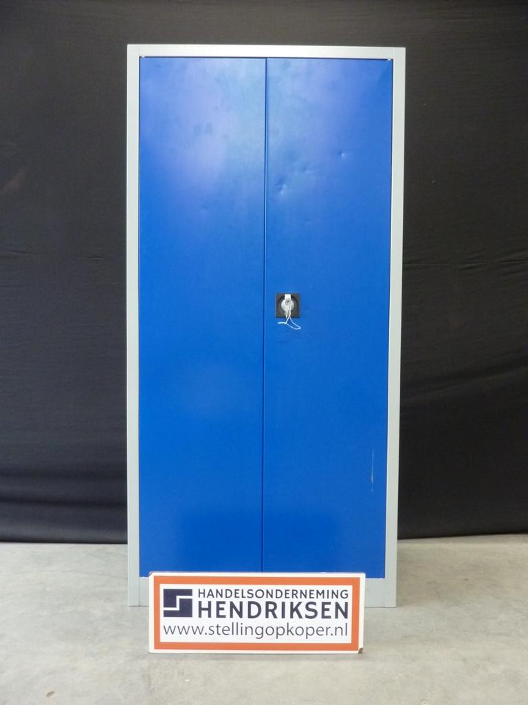 Nette werkplaatskast / stalen draaideurkast 95x40x195cm, Gebruikt, Handelsonderneming Hendriksen, Ophalen of Verzenden, Munstermanstraat 6 - Hal 3 - Silvolde