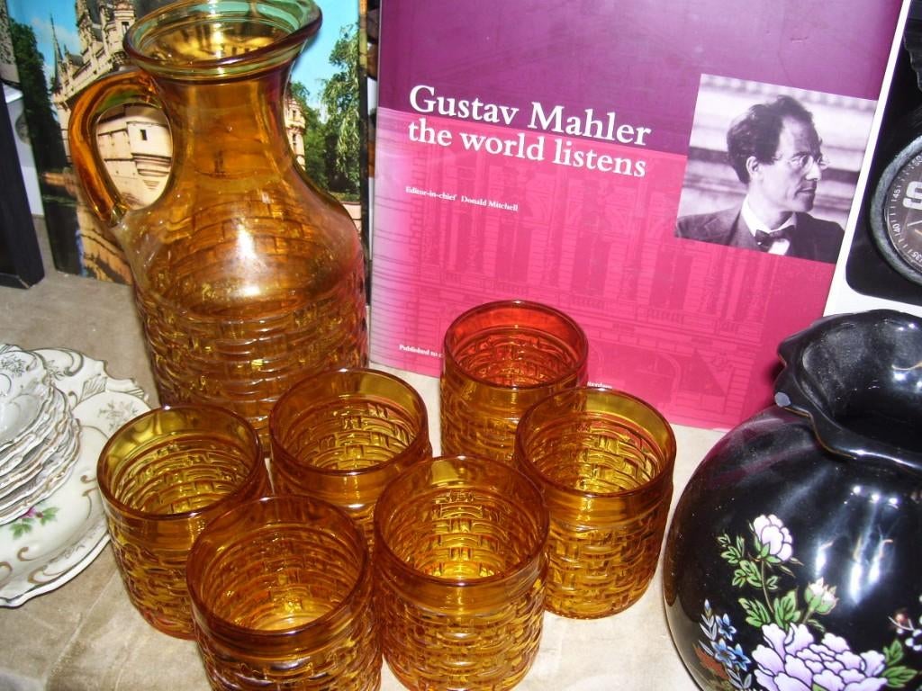GLAZENSET MET KARAF, Ophalen of Verzenden