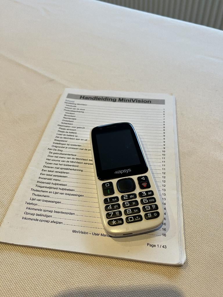 GsM MiniVision - Kapsys - voor slechtzienden, Ophalen, Geen camera, Zo goed als nieuw, Klassiek of Candybar