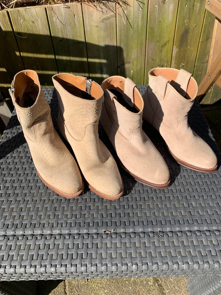 2 paar leren enkellaarsjes maat 36: Boots & Woods en Sacha, Kleding | Dames, Schoenen, Ophalen of Verzenden, Zo goed als nieuw