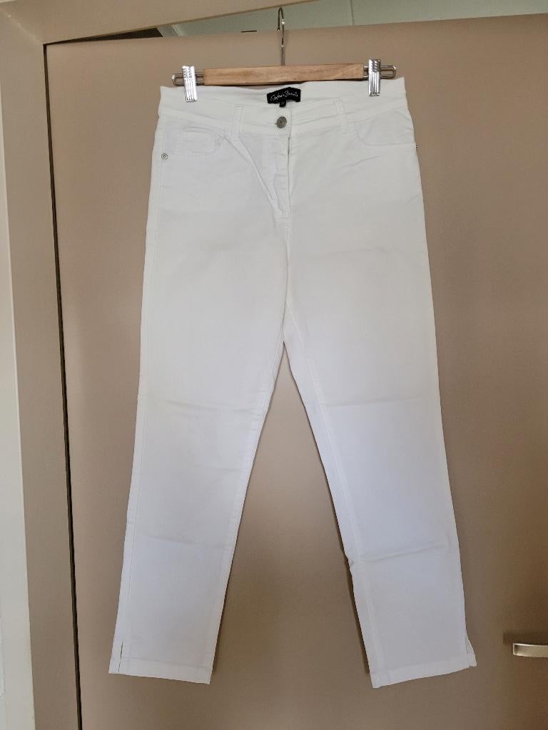 Als nieuw, witte broek van Gafair, maat 38, Maat 38/40 (M), Gafair, Wit, Ophalen of Verzenden