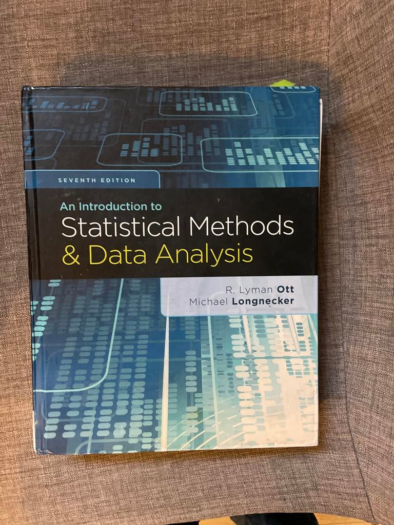 An Introduction to Statistical Methods & Data Analysis O&L, Boeken, Studieboeken en Cursussen, Ophalen of Verzenden, Beta, Gelezen