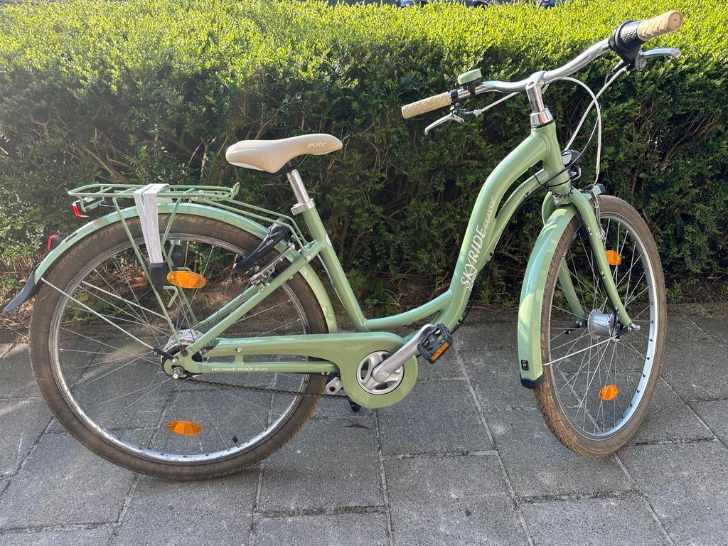 Puky SKYRIDE 26-7 CLASSIC - Groene kinderfiets, Ophalen, Gebruikt, 26 inch of meer, Versnellingen