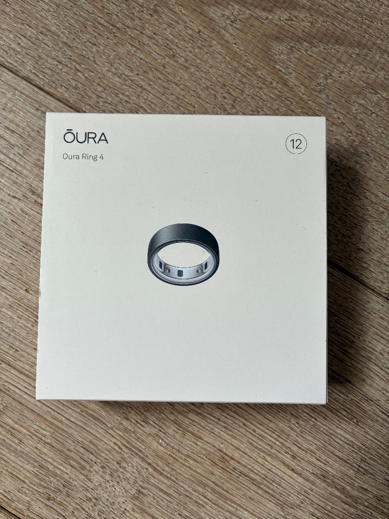 Oura Ring 4 size 12 - black, Gebruikt, Oura, Zwart, IOS
