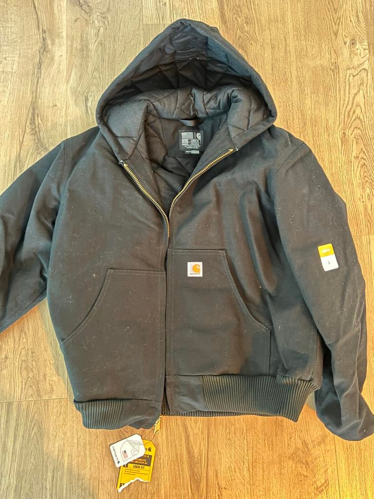 Carhartt winterjas zwart maat L, Kleding | Heren, Jassen | Winter, Ophalen of Verzenden, Gedragen, Maat 52/54 (L), Zwart