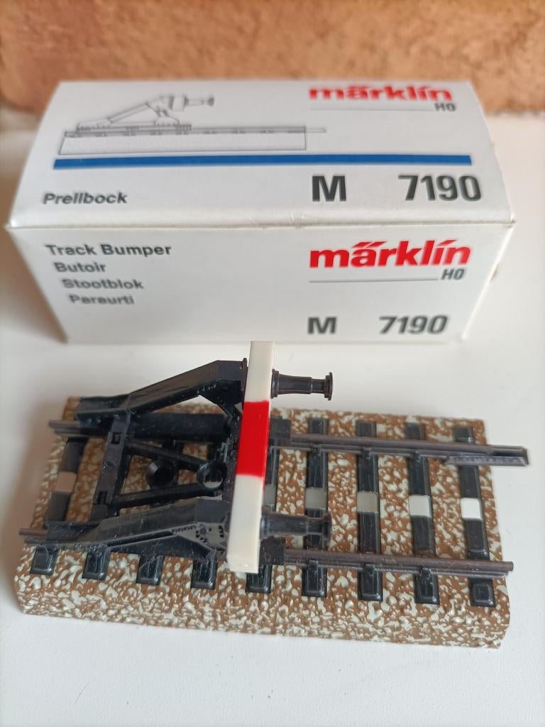 Märklin 7190 stootblok, Wisselstroom, Gebruikt, Rails, Ophalen of Verzenden