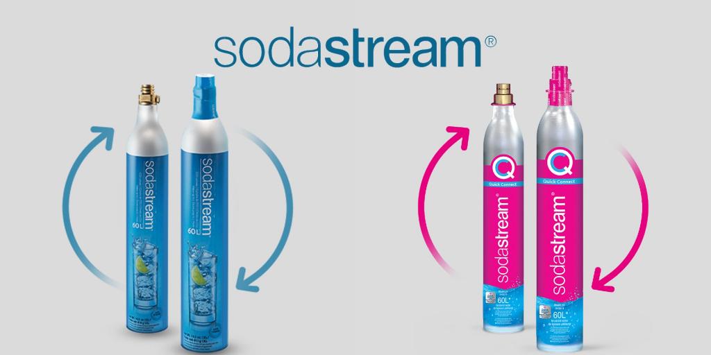 Lege Sodastream CO2-cilinders binnen 24u aan huis omgeruild!, Ophalen
