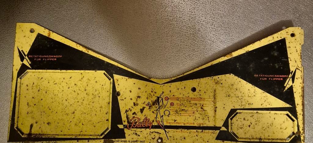 Apron, voor de Bally flipperkast., Ophalen of Verzenden, Gebruikt, Flipperkast