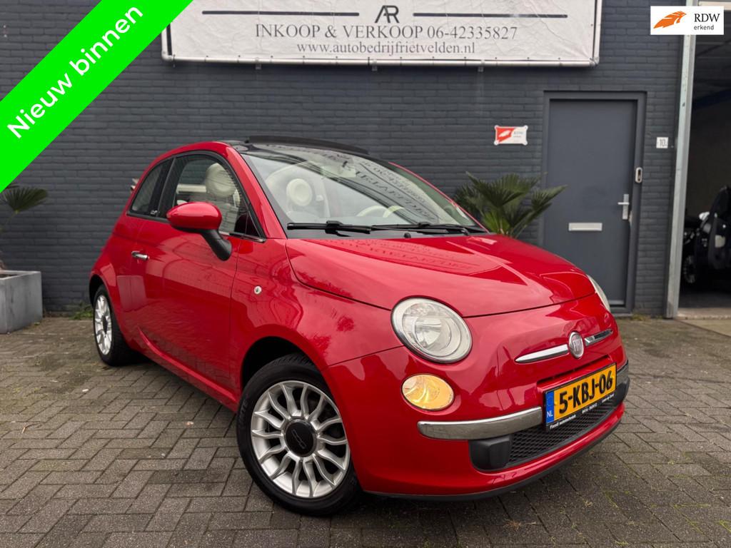Fiat 500C 1.2 Pop Blue&Me Cabrio! Inruil mogelijk!, Euro 5, Stof, Gebruikt, 4 cilinders