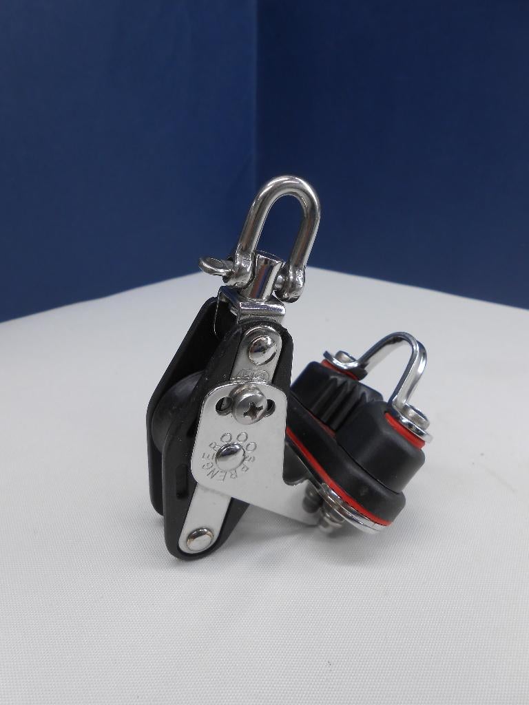 Mini Grootschootblok, Talieblok, met klem hondsvot, 8 mm, Watersport en Boten, Accessoires en Onderhoud, Ophalen of Verzenden