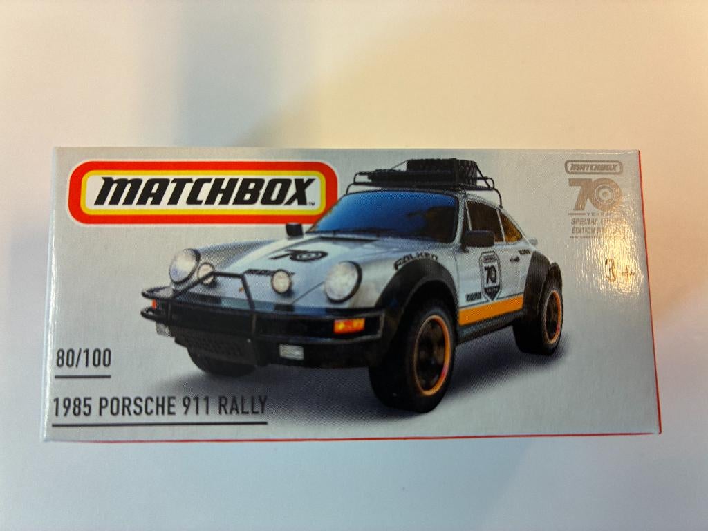 89827: Porsche 911 Rally - 1985 - Matchbox, Nieuw, Ophalen of Verzenden, Gondel 1, 1186MJ Amstelveen, Service.nl@mattel.com