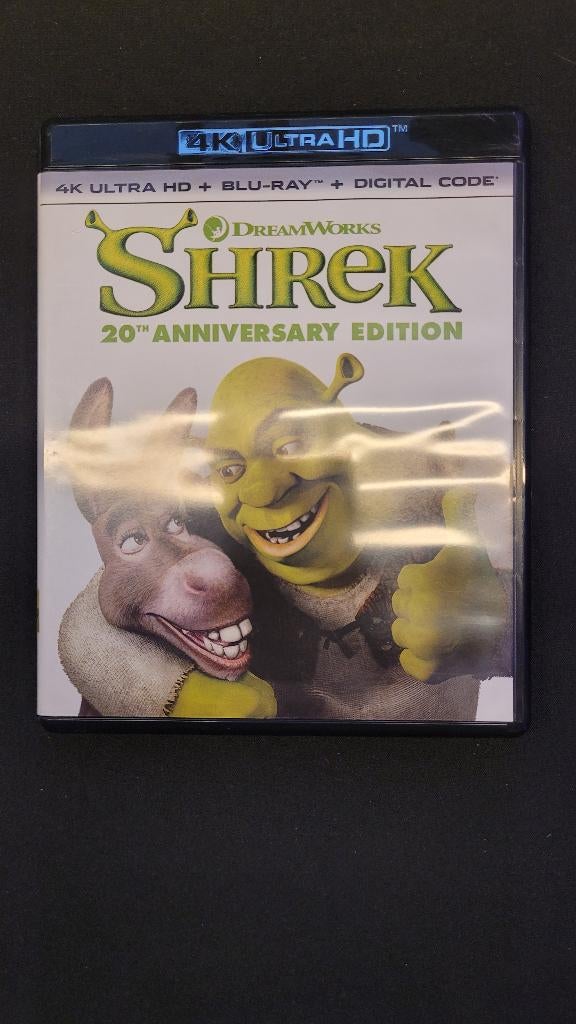 Shrek 4K Blu-ray, Ophalen of Verzenden, Zo goed als nieuw, Tekenfilms en Animatie