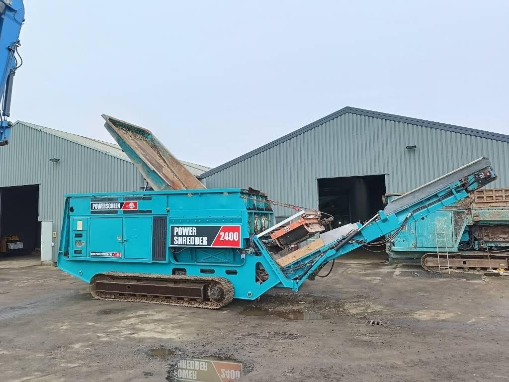 Powerscreen Powershredder 2400 shredder waste wood magnet be