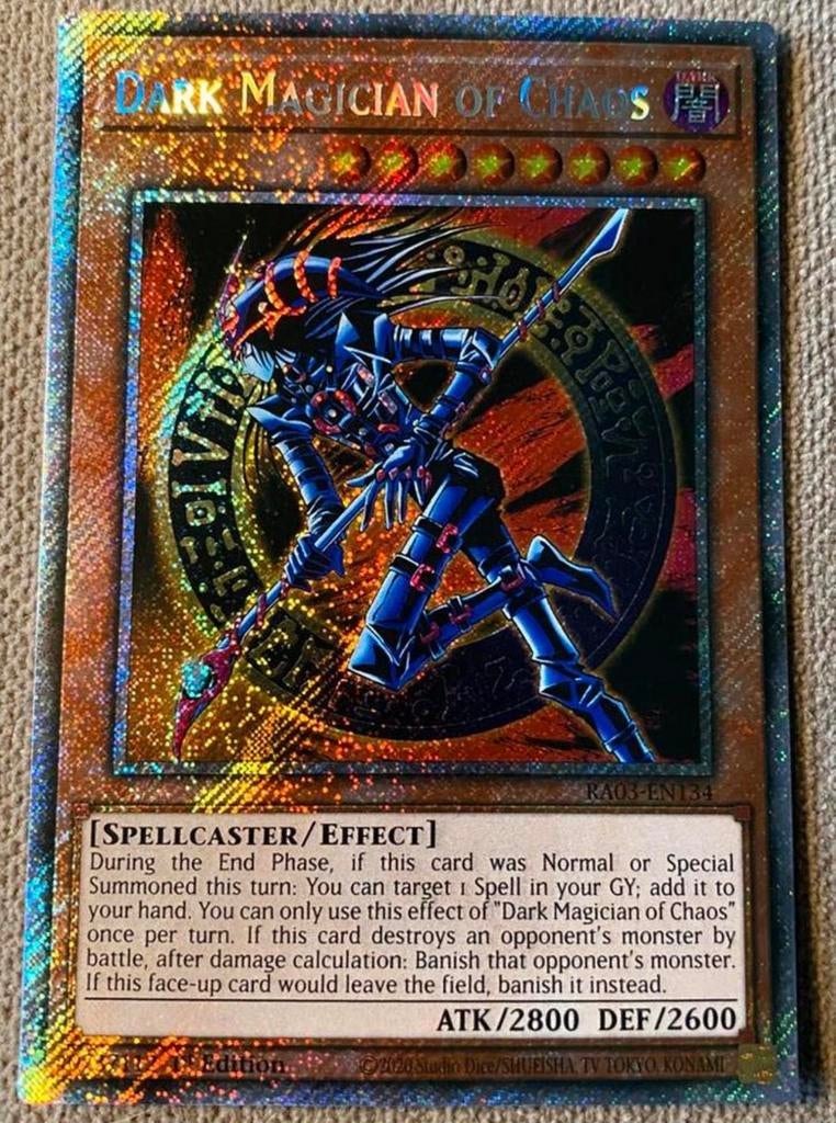 Yu-Gi-Oh! Dark Magician of Chaos RA03 1st Edition !, Hobby en Vrije tijd, Verzamelkaartspellen | Yu-gi-Oh!, Ophalen of Verzenden