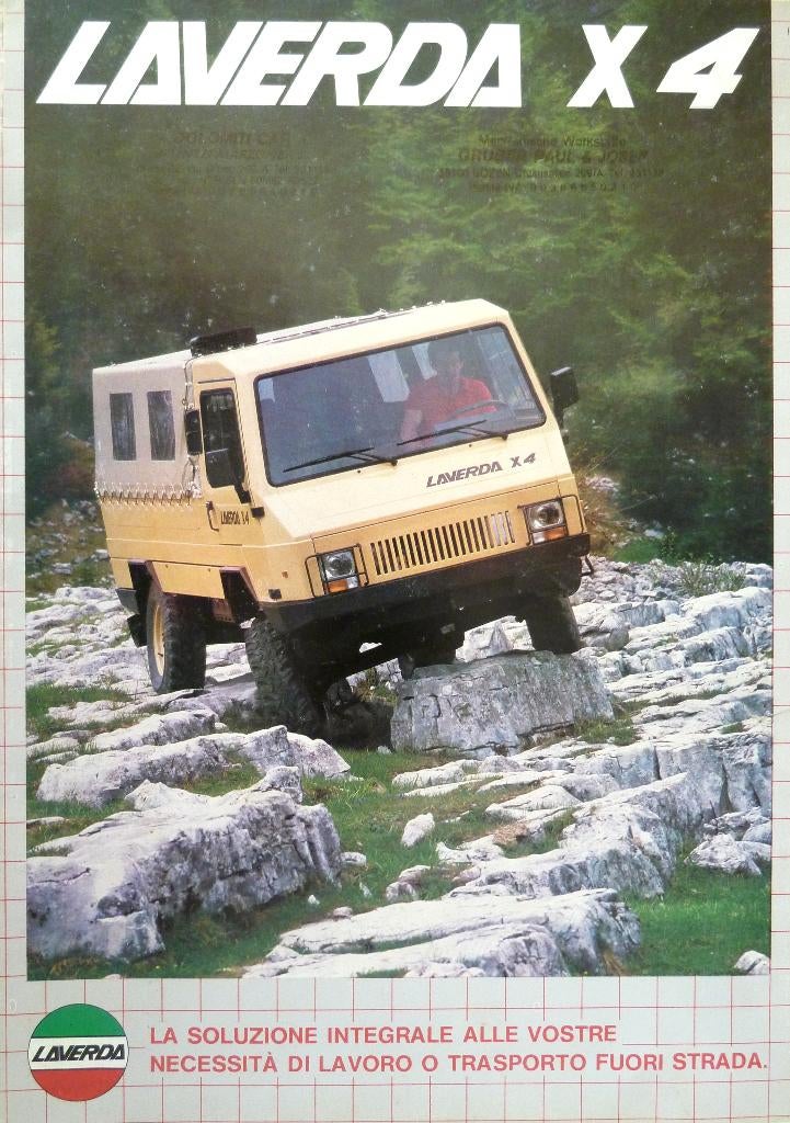 Folder LAVERDA X4 1e Editie 1985, Boeken, Ophalen of Verzenden, Zo goed als nieuw, Overige merken