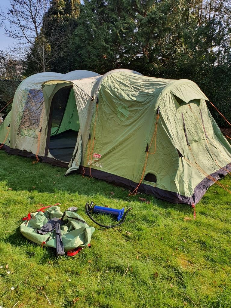 Coleman Valdes 6 opblaastent, Caravans en Kamperen, Tenten, Ophalen, Gebruikt