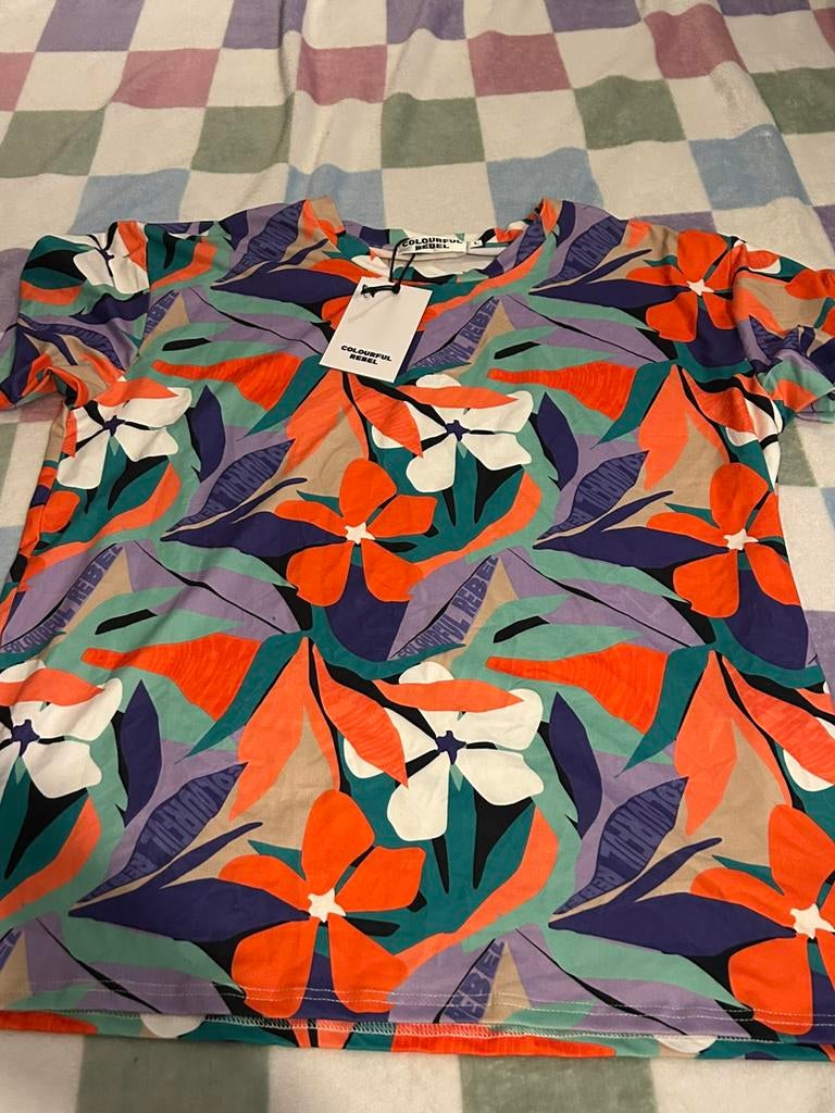 Colourful Rebel truitje big flower, maat L, Kleding | Dames, Tops, Ophalen of Verzenden, Nieuw, Maat 42/44 (L), Lange mouw