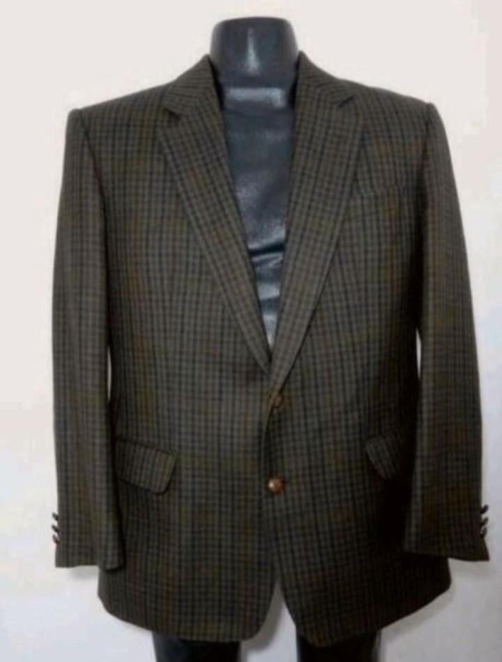 Klassiek gedessineerd 100% wollen  colbert van Burberry, Verzenden, Zo goed als nieuw, Maat 52/54 (L), Overige kleuren