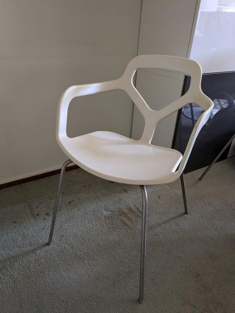 Design stoel Desalto 4x, Ophalen, Gebruikt, Wit, Vier