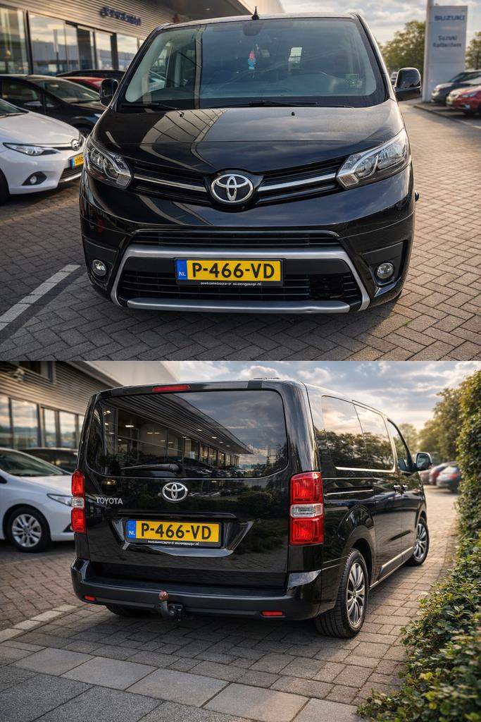 Toyota ProAce Verso L3 Full Electric Long 50kWh 2022 Zwart, Auto's, Stof, Overige carrosserieën, ProAce, Zwart