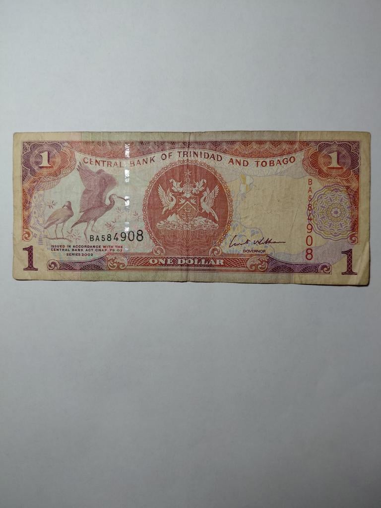 Trinidad en Tobago 1 dollar 2002, Postzegels en Munten, Bankbiljetten | Amerika, Ophalen of Verzenden