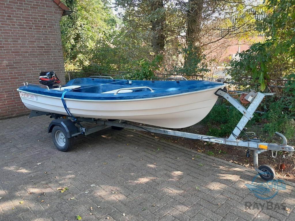 Vissersboot / visboot / Twister 365 (quicksilver) / Mercury, Gebruikt, Tot 10 pk, -, -