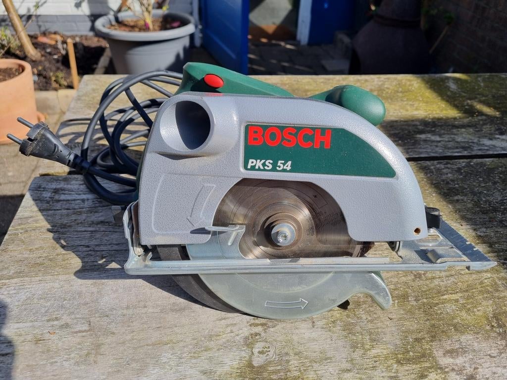 Bosch cirkelszaag PKS 54, Cirkelzaag, 600 tot 1200 watt, Ophalen of Verzenden, Zo goed als nieuw