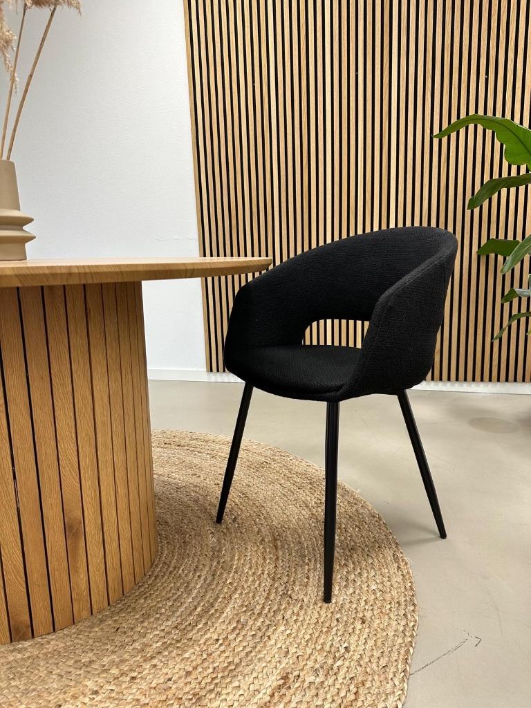 Kick Dean eetkamerstoel Zwart - Set van 6 - Nieuw in doos, Kick, Zwart, Nieuw, Ophalen of Verzenden