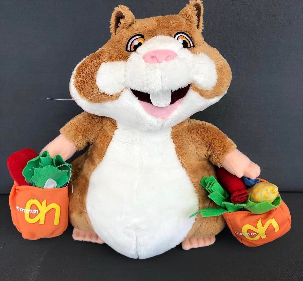 Vintage AH Hamster Knuffel, Ophalen of Verzenden, Zo goed als nieuw, Overige typen