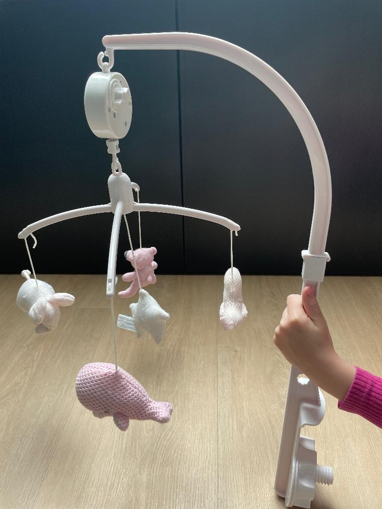 Muziekmobiel boxmobiel baby’s only roze, Kinderen en Baby's, Ophalen, Zo goed als nieuw, Mobiel, Met geluid