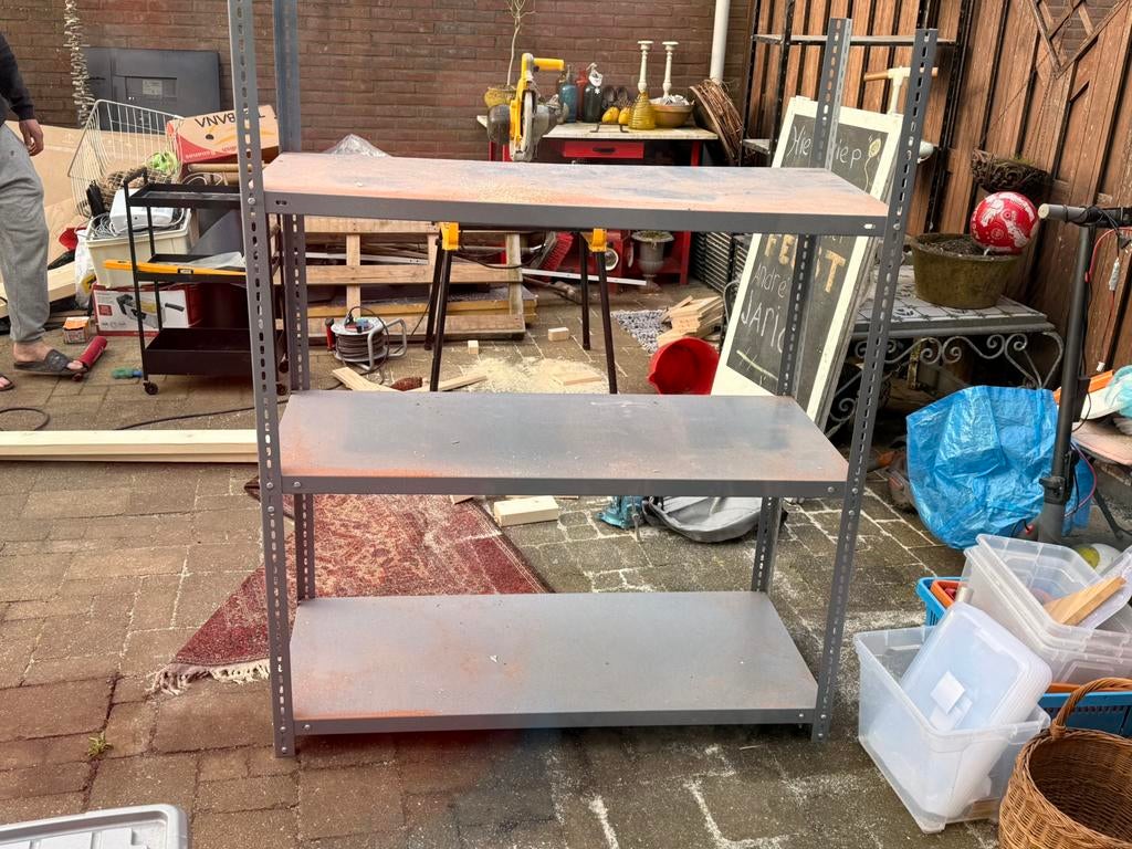Stelling kast/ rek z.g.a.n. gegalvaniseerd., Ophalen, Zo goed als nieuw