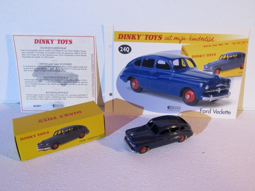 Dinky Toys 24 Q Ford Vedette Atlas, Ophalen of Verzenden, Zo goed als nieuw, Auto, Dinky Toys