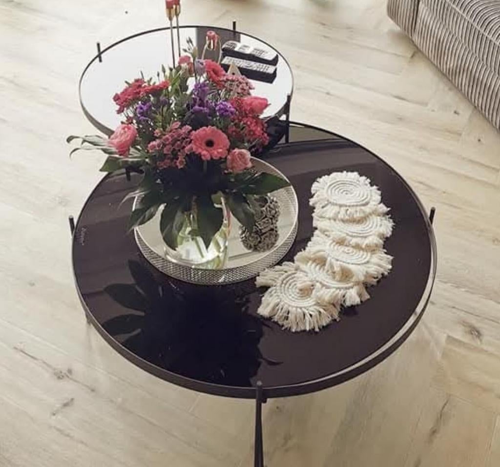 Zuiver Cupid zwarte salontafel, Huis en Inrichting, Tafels | Bijzettafels, Ophalen of Verzenden, Rond, Minder dan 55 cm, 60 cm of meer